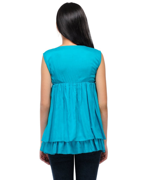 Women's Blue casual Top