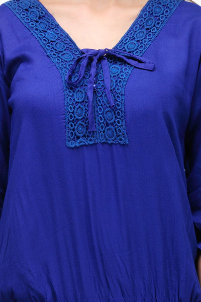 Women's Blue casual Wear Top