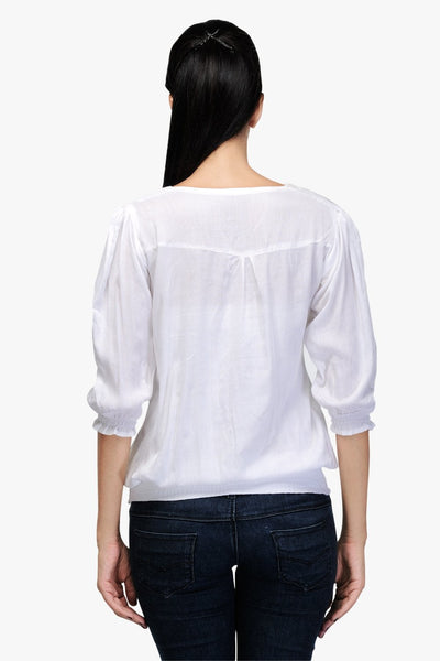 Women's casual White Wear Top