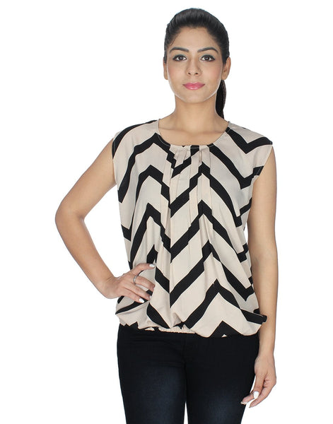 Women's White casual  Wear Top