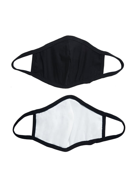 Red and Black With Sparkling Glitter Sequin Women Fashion Reusable Face Mask (Pack of 2)