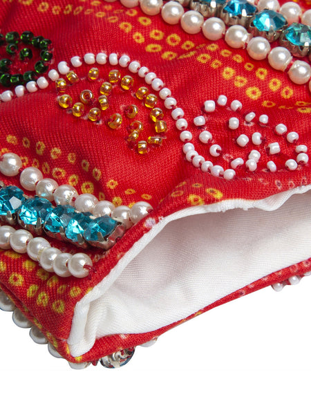 Embroidery Design With Sparkling Glitter Sequin Women Fashion Reusable Face Mask (Pack of 2)