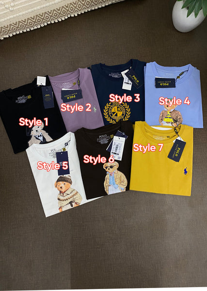 Premium  Polo Bear Graphic T-Shirt Collection for Women