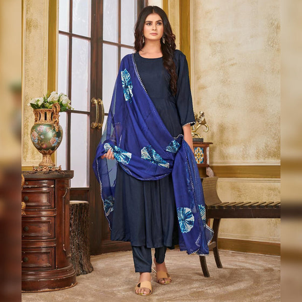 Fully Stitched Digital Printed Work Long Gown With Plazzo For Women.