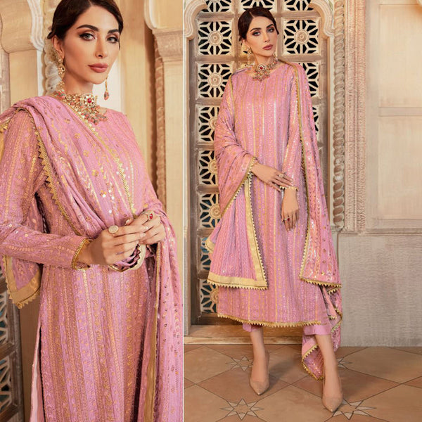 Semi-Stitched Heavy Georgette Suit With Heavy Embroidery  Work For Women.
