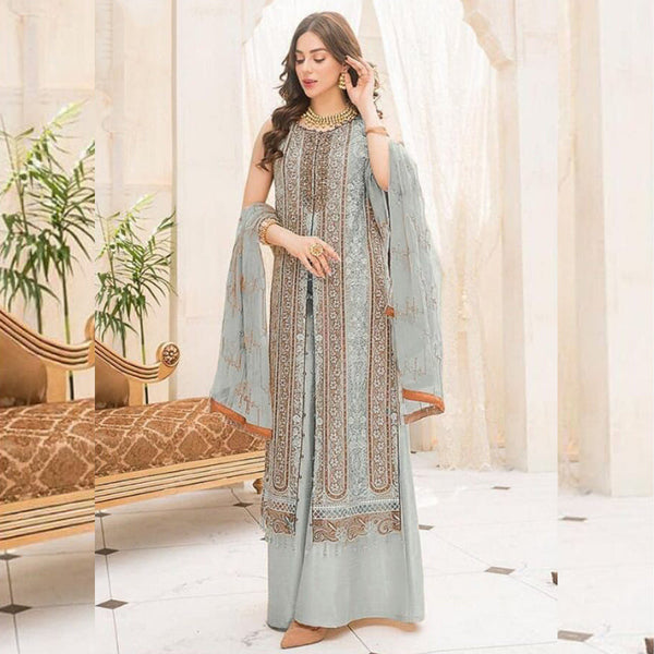 {Semi Stitched} Beautiful Pakistani Georgette suit.