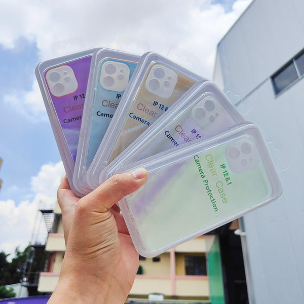 Mirror Transparent Clear Reflection Anti-fall Back Case