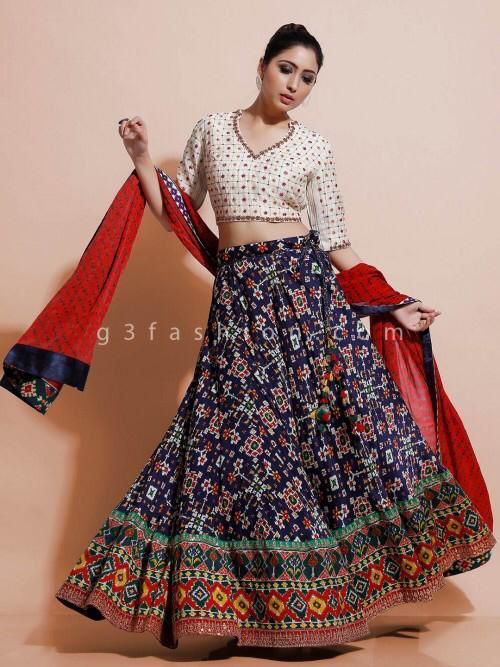 {FULLY STITCHED} BEAUTIFULL HEAVY FLUID SILK WITH CANE CANE & CANVAS LEHENGA-CHOLI