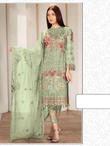 {Semi-Stitched} Beautifull Pakistani Heavy Georgette suit