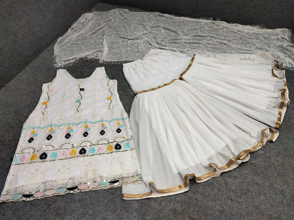 {FULLY STITCHED} NEW DESIGNER PARTY WEAR   WITH HEAVY EMBROIDERY WORK SUIT WITH PLAAZO