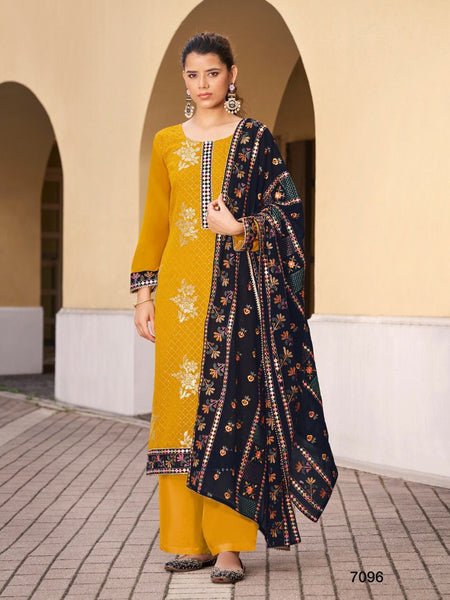 {Semi Stiched} Beautifull Heavy Georgette suit