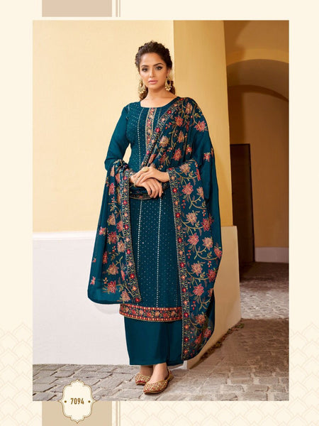 {Semi Stiched} Beautifull Heavy Georgette suit
