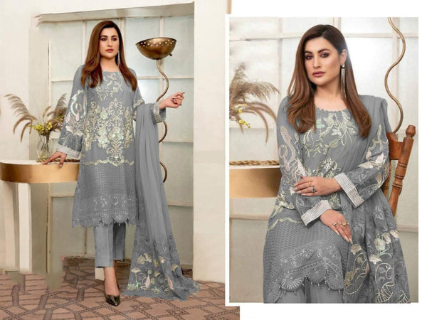 {Semi Stitched} Beautiful Heavy Embroidery with Sequence work suit