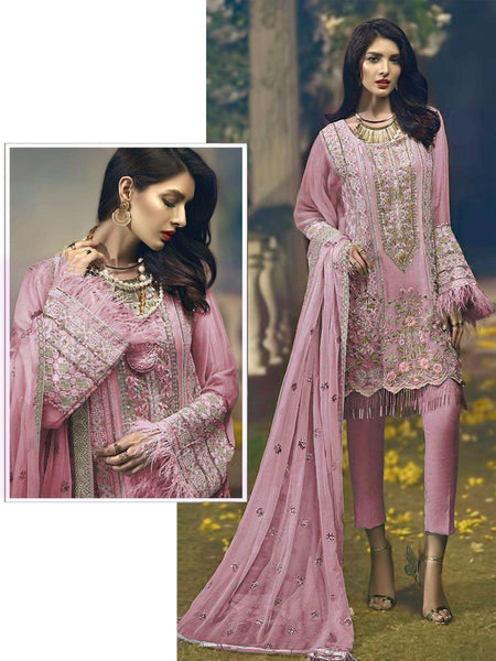 {Semi-Stitched} Beautiful Heavy Pakistani Fox Georgette Suit