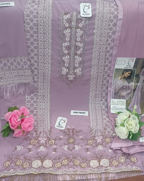 {Semi-Stitched} Beautiful Heavy Pakistani Fox Georgette Suit