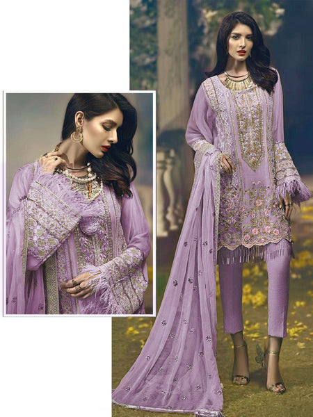 {Semi-Stitched} Beautiful Heavy Pakistani Fox Georgette Suit