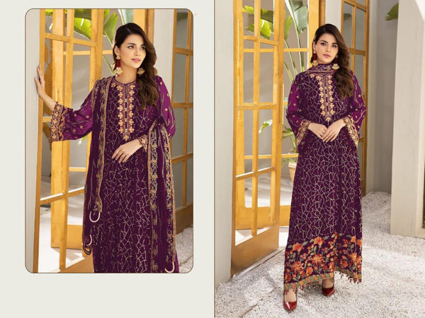 {Semi-Stitched} Heavy Beautiful Pakistani Georgette suit