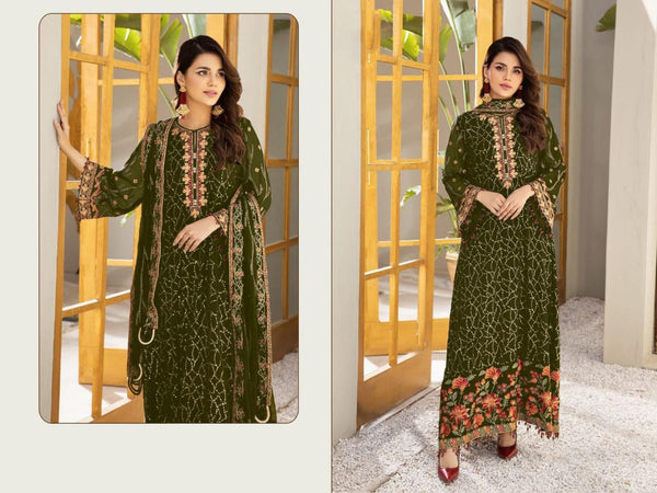 {Semi-Stitched} Heavy Beautiful Pakistani Georgette suit