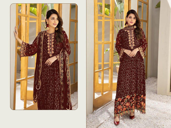 {Semi-Stitched} Heavy Beautiful Pakistani Georgette suit