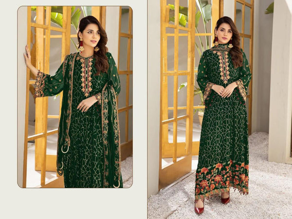{Semi-Stitched} Heavy Beautiful Pakistani Georgette suit
