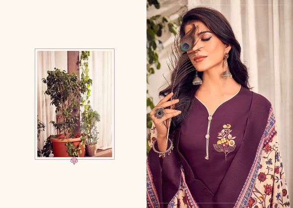 {Full-Stitched} Beautifull Heavy Jam Cotton With Handwork Suit