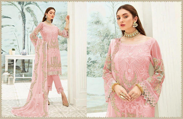 Pakistani Georgette Suit With Santton Inner and Nazmeen Dupatta