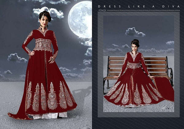 BEAUTIFULL REAL GEORGETTE WITH  HEAVY EMBROIDERY WORK