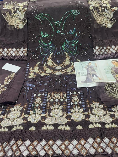 Pakistani Georgette Suit With Santton Inner and Nazmeen Dupatta