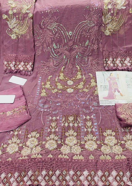 Pakistani Georgette Suit With Santton Inner and Nazmeen Dupatta