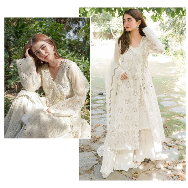 BEAUTIFUL FAUX GEORGETTE EMBROIDERED SUIT