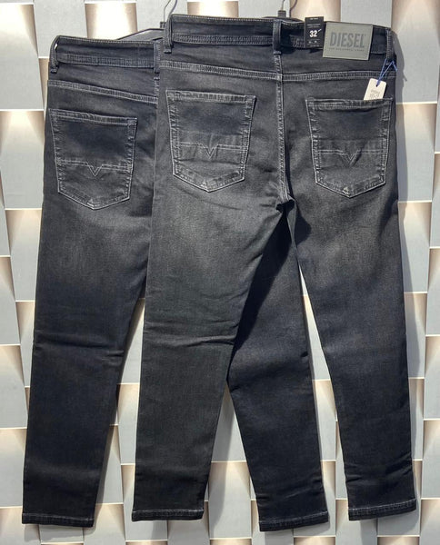 Luxury Dark Grey Denim Jeans For men