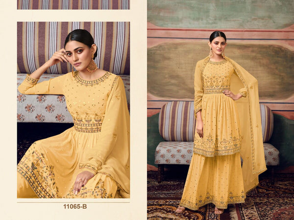 BEAUTIFUL HEAVY FAUX GEORGETTE EMROIDERY SUIT