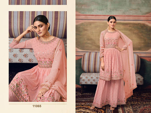 BEAUTIFUL HEAVY FAUX GEORGETTE EMROIDERY SUIT