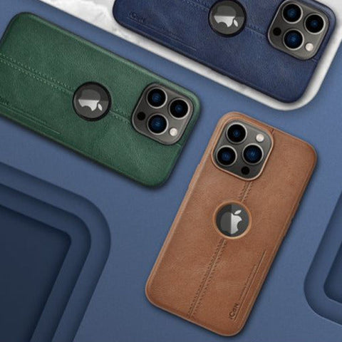 Premium Leather Back Case for iPhone 11, 12, 13 & 14 Series