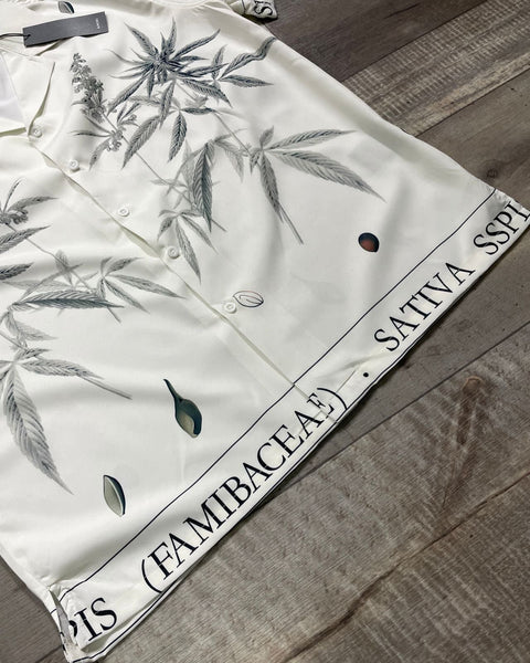 Botanical Print Short Sleeve Shirt