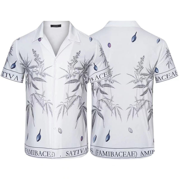 Botanical Print Short Sleeve Shirt