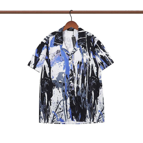 Paint-Splatter Bowling Shirt