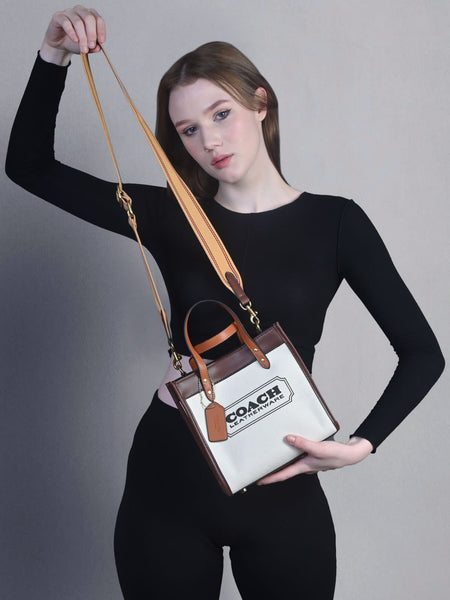 New Luxurious Leather-Canvas Tote Bag