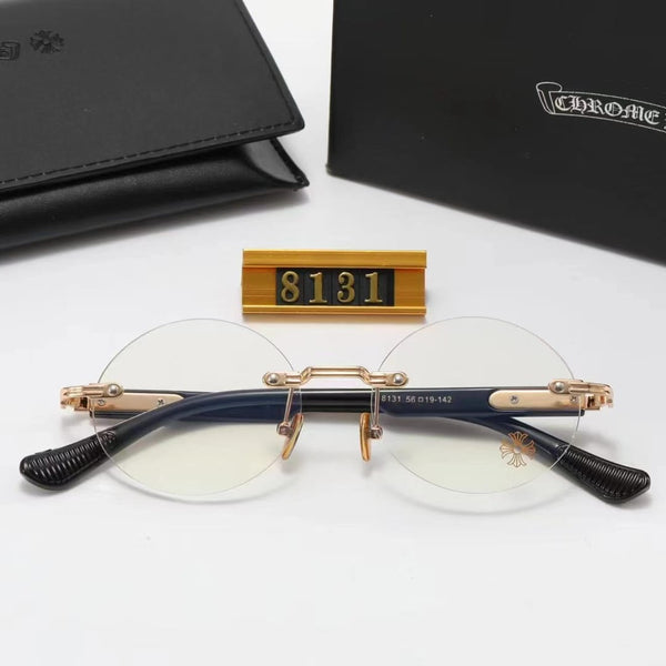 Rimless Oval And Square Eyeglasses