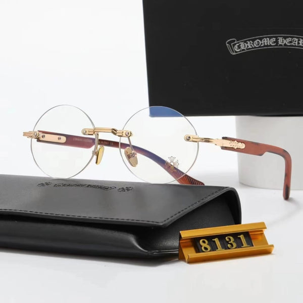 Rimless Oval And Square Eyeglasses