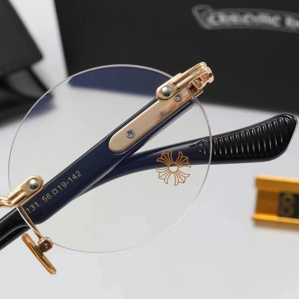 Rimless Oval And Square Eyeglasses