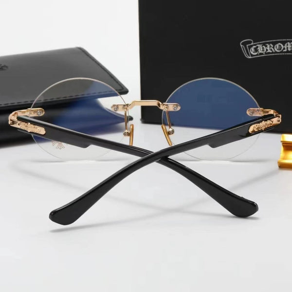Rimless Oval And Square Eyeglasses