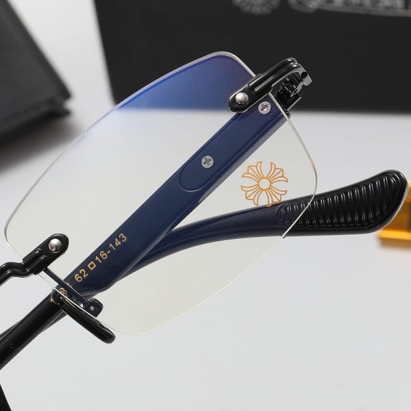 Rimless Oval And Square Eyeglasses