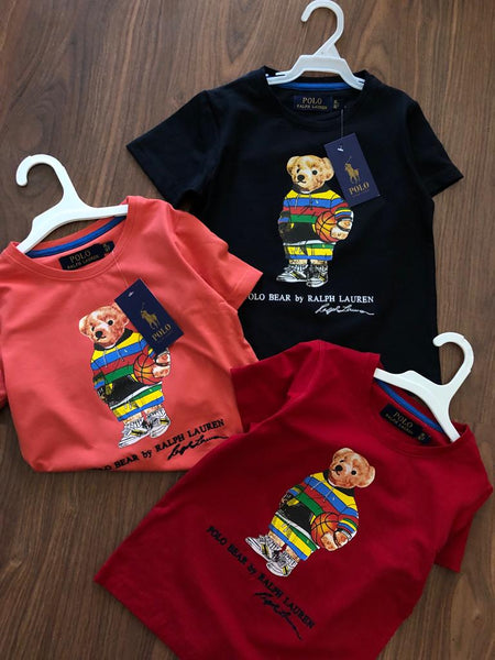 Premium Bear Printed Round Neck T-shirt