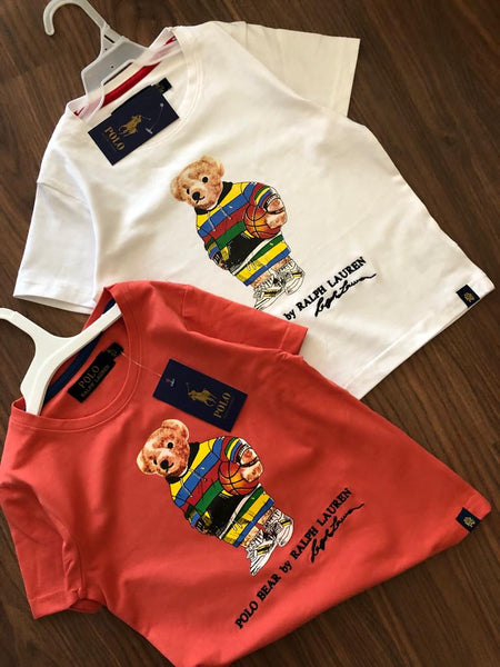 Premium Bear Printed Round Neck T-shirt