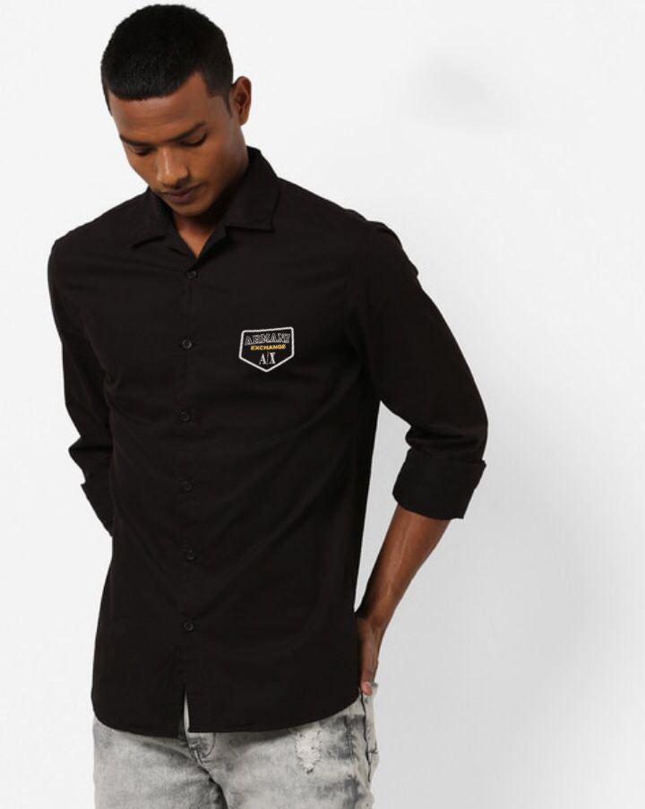 Imported Branded Regular Logo  Shirt