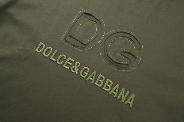 Embroidered  Logo Drop Shoulder T-Shirt