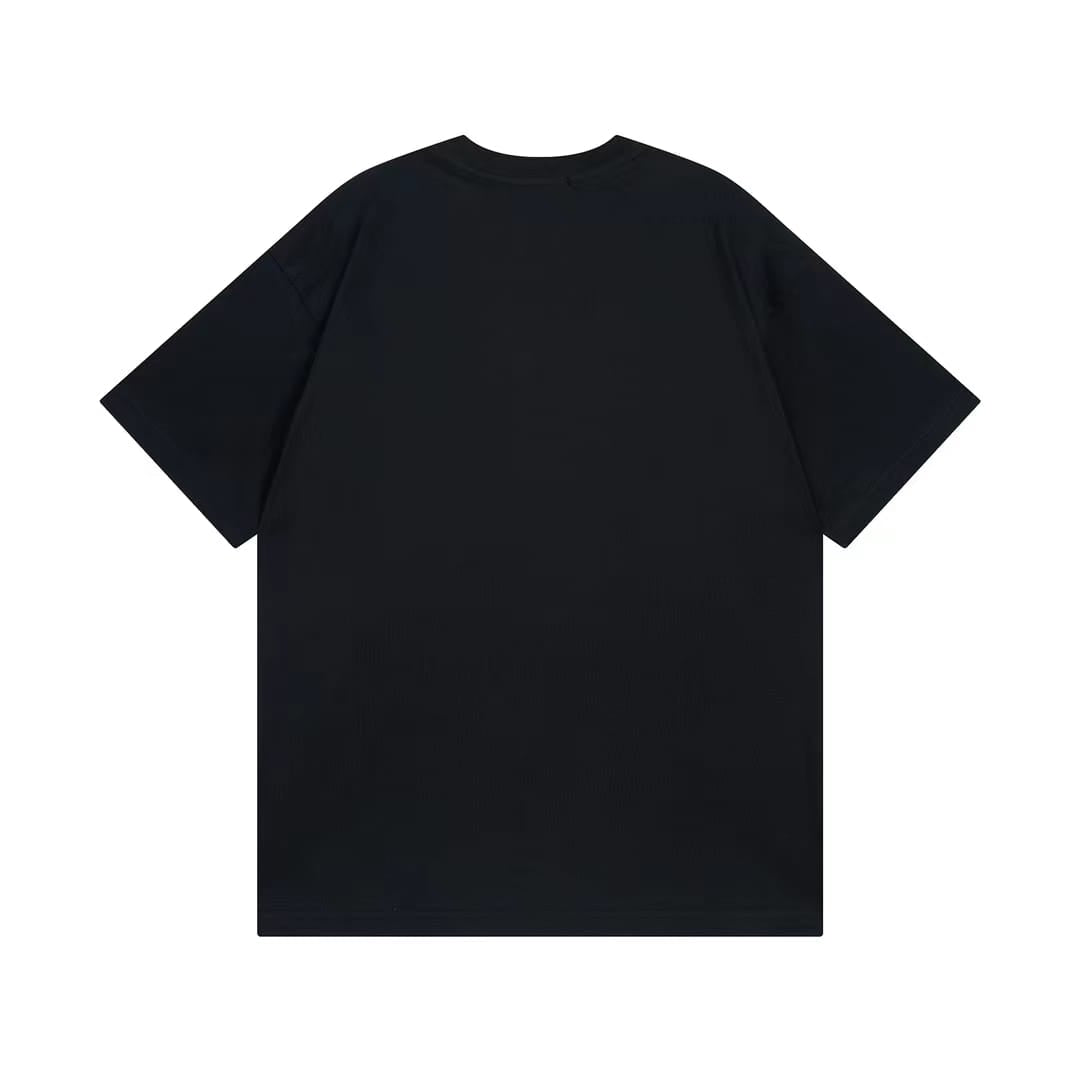 Embroidered  Logo Drop Shoulder T-Shirt