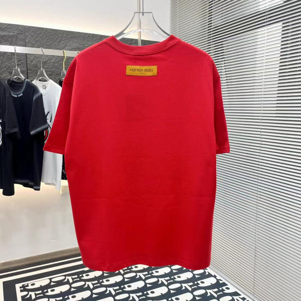 Premium  Dragon Face Red Drop Shoulder Tee