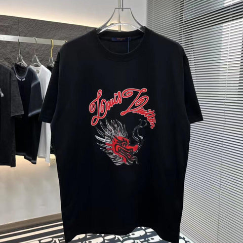 Premium  Dragon Face Drop Shoulder Tee
